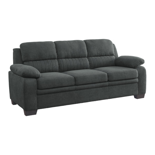Homelegance Holleman Dark Gray Sectional Sofa Plush Comfort and Modern Design 9333DG-3