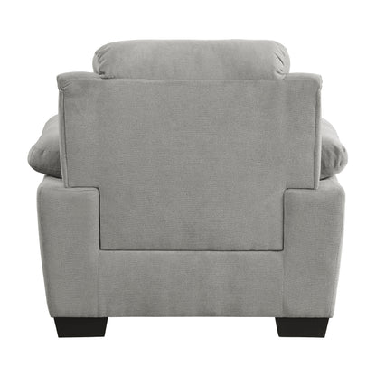 Homelegance Holleman Accent Chair in Textured Gray Fabric 9333GY-1
