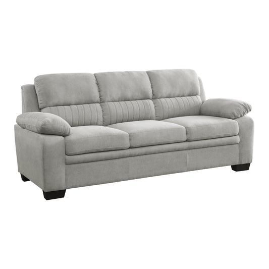 Homelegance Holleman Sectional Sofa Gray Textured Fabric Plush Comfort 9333GY-3