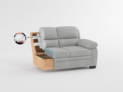 Homelegance Holleman Dark Gray Sectional Sofa Plush Comfort and Modern Design 9333DG-3