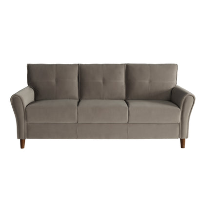 Homelegance Dunleith Sectional Sofa in Luxurious Brown Velvet 9348BRW-3