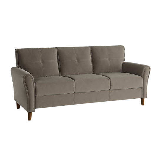 Homelegance Dunleith Sectional Sofa in Luxurious Brown Velvet 9348BRW-3