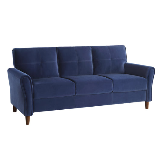 Homelegance Dunleith Sectional Sofa in Luxurious Blue Velvet 9348BUE-3