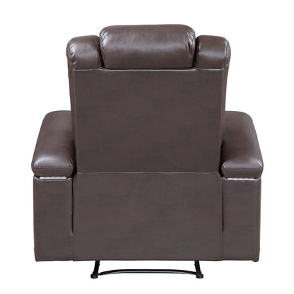 Homelegance Caelan Reclining Chair Power Recliner Dark Brown 9366DB-1PWH