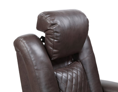 Homelegance Caelan Reclining Chair Power Recliner Dark Brown 9366DB-1PWH