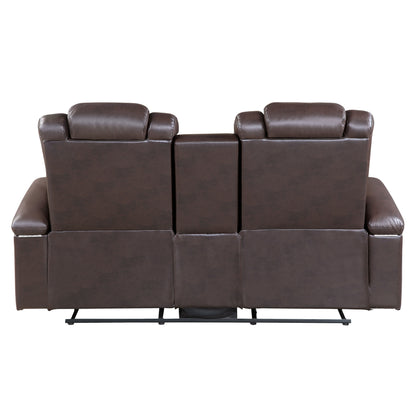 Homelegance Caelan Loveseat Power Reclining Dark Brown 9366DB-2PWH
