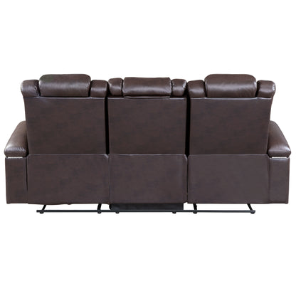 Homelegance Caelan Dark Brown Power Reclining Sectional Sofa 9366DB-3PWH
