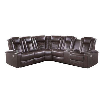 Homelegance Caelan Sectional Sofa in 9366DB-SC Stylish Comfort Design