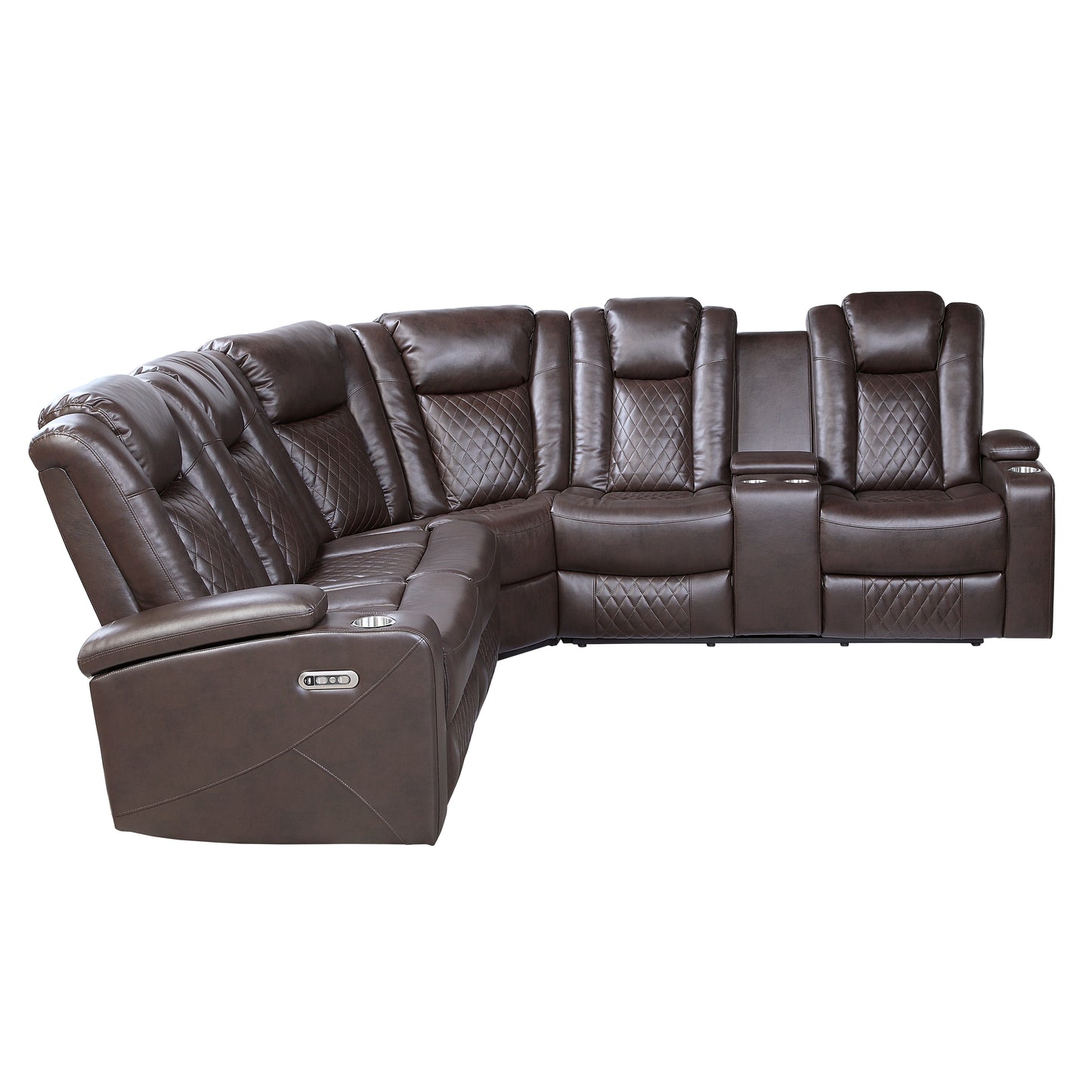 Homelegance Caelan Sectional Sofa in 9366DB-SC Stylish Comfort Design