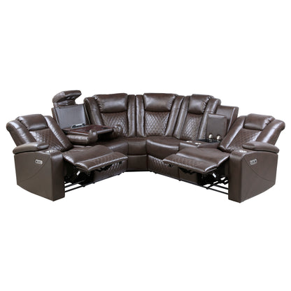 Homelegance Caelan Sectional Sofa in 9366DB-SC Stylish Comfort Design