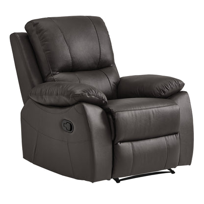 Homelegance Dawson Reclining Chair in Brown Faux Leather 9368BRW-1