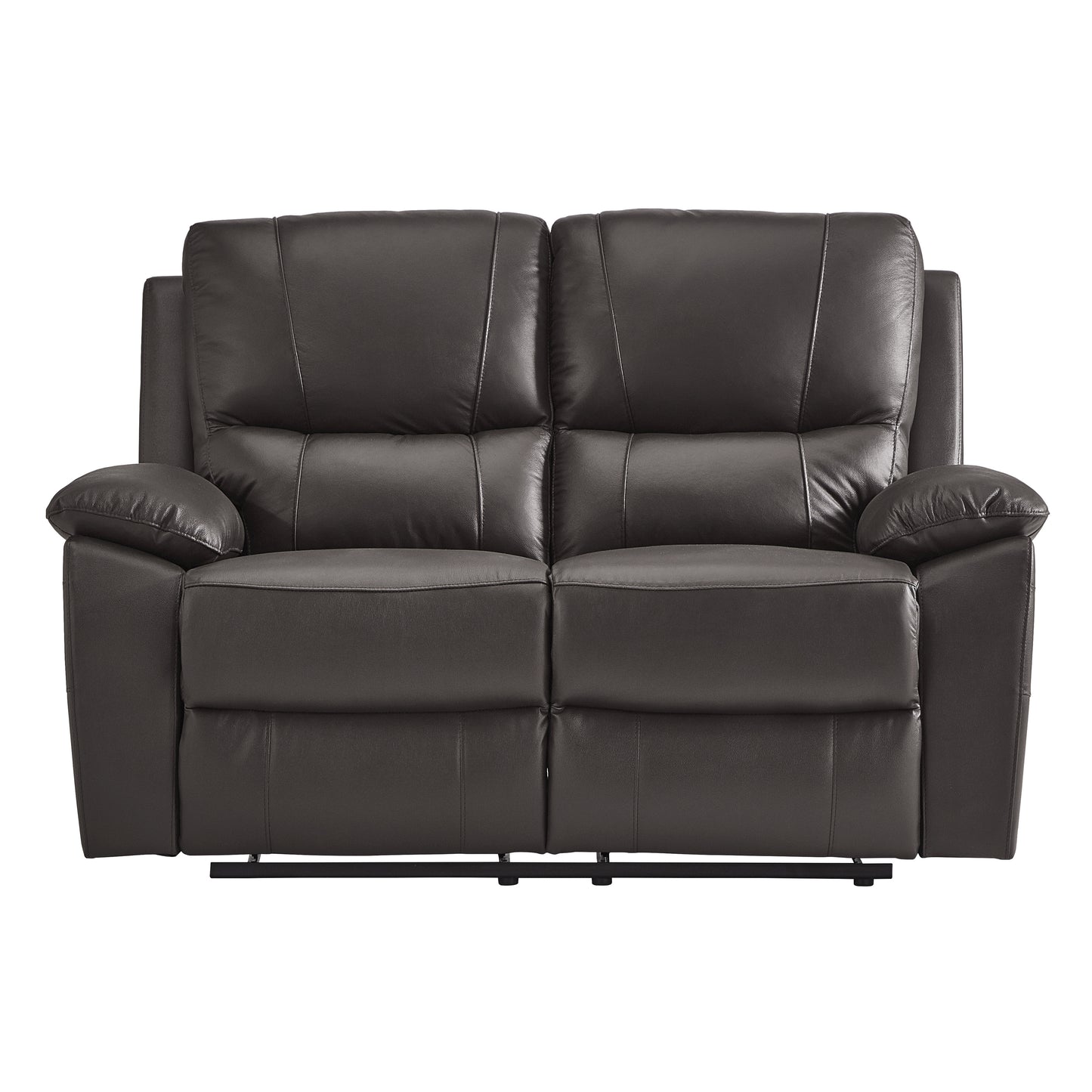 Homelegance Dawson Loveseat Reclining in Brown Faux Leather 9368BRW-2