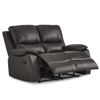 Homelegance Dawson Loveseat Reclining in Brown Faux Leather 9368BRW-2