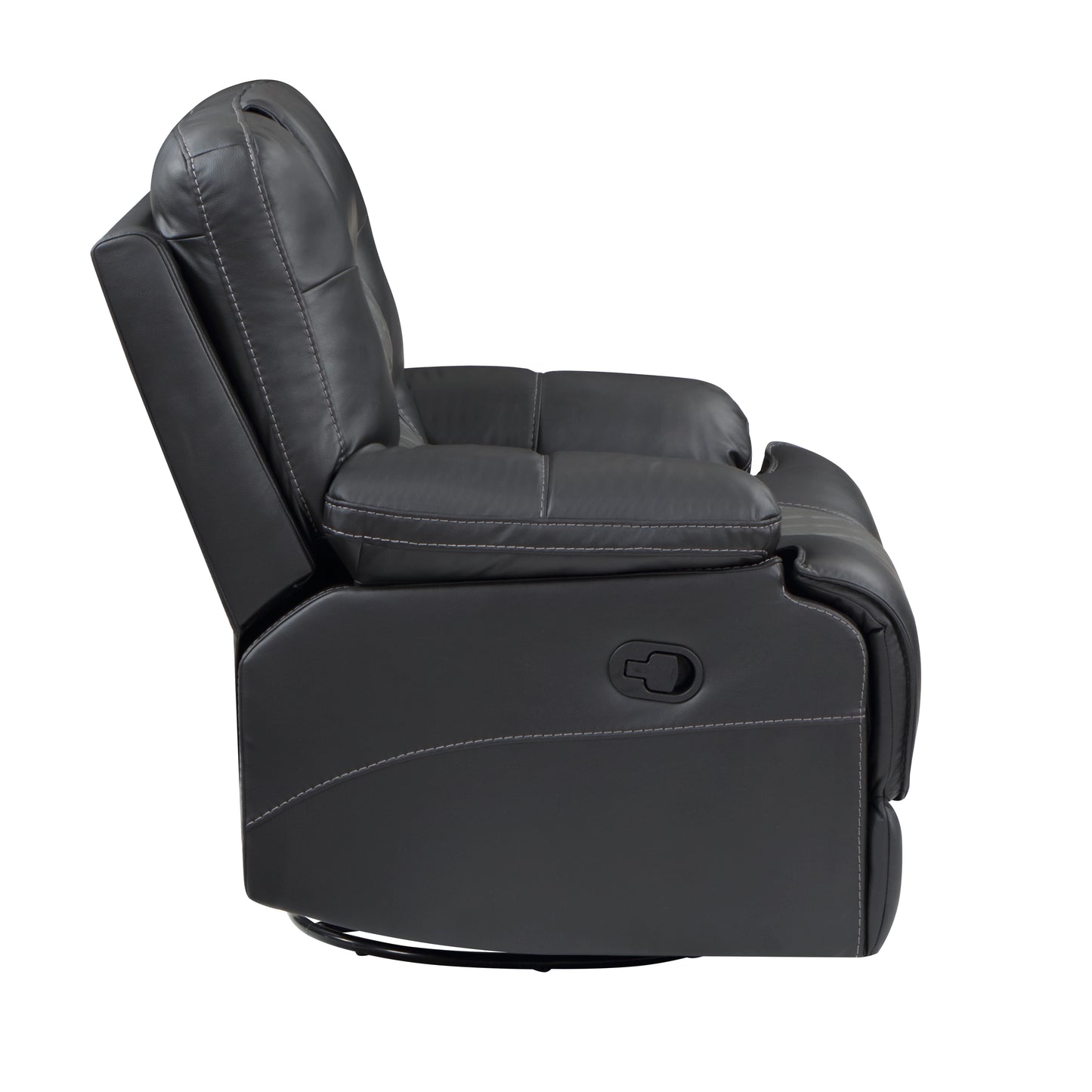 Homelegance Fabian Reclining Chair Swivel Glider in 2-Tone Gray 9388GRY-1