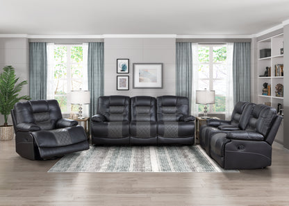 Homelegance Fabian Reclining Chair Swivel Glider in 2-Tone Gray 9388GRY-1