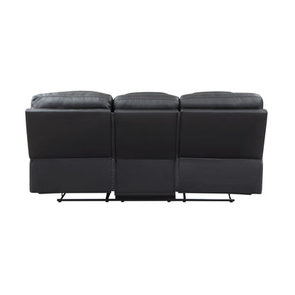Homelegance Fabian Sectional Sofa Two-Tone Gray Faux Leather 9388GRY-3