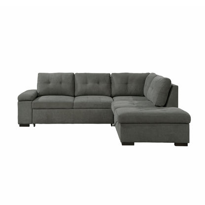 Homelegance Brooklyn Park Sectional Sofa in Dark Gray 9390DG-22LRC