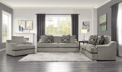 Homelegance Orofino Gray Textured Microfiber Sectional Sofa 9404GY-3