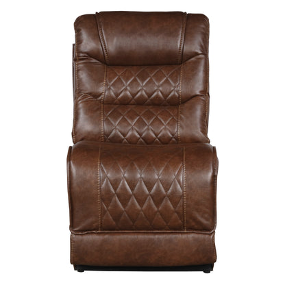 Homelegance Putnam Sectional Sofa in Brown 9405BR-6LRRR