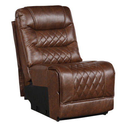 Homelegance Putnam Sectional Sofa in Brown 9405BR-6LRRR