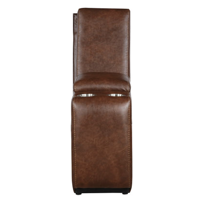 Homelegance Putnam Sectional Sofa in Brown 9405BR-6LCRR
