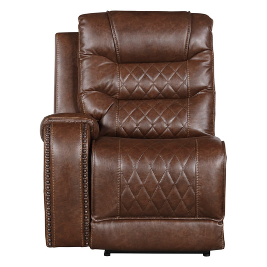 Homelegance Putnam Sectional Sofa in Brown 9405BR-6LRRC