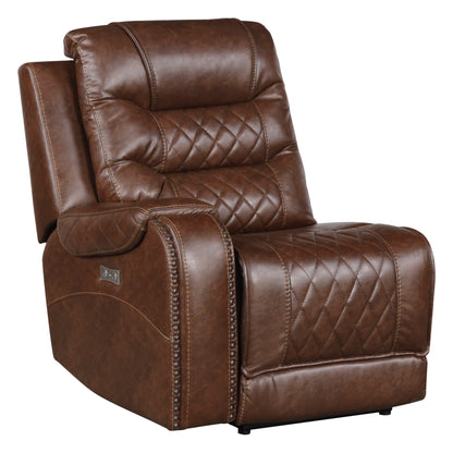 Homelegance Putnam Sectional Sofa in Brown 9405BR-6LRRC