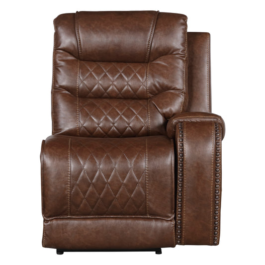 Homelegance Putnam Sectional Sofa in Brown 9405BR-6LRRR