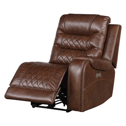Homelegance Putnam Sectional Sofa in Brown 9405BR-6LRRR