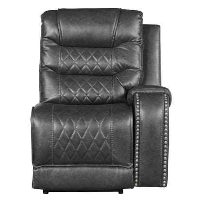 Homelegance Putnam Sectional Sofa in Gray 9405GY-6LRRR