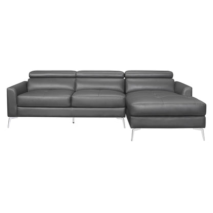 Homelegance Ashland Dark Gray 2-Piece Sectional Sofa with Chaise 9408DGY-SC