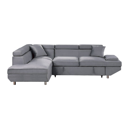 Homelegance Cruz Sectional Sofa in Gray 9412GY-SC for Stylish Living Spaces