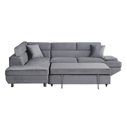 Homelegance Cruz Sectional Sofa in Gray 9412GY-SC for Stylish Living Spaces