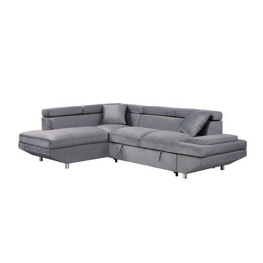 Homelegance Cruz Sectional Sofa in Gray 9412GY-SC for Stylish Living Spaces