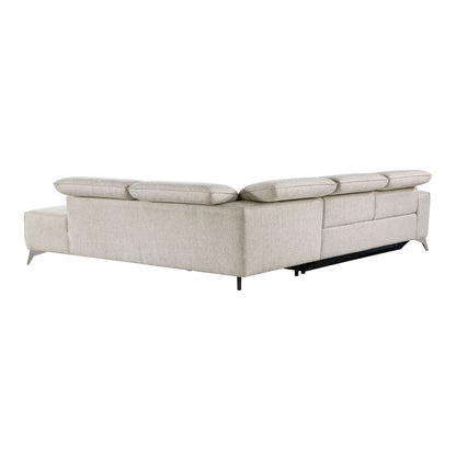 Homelegance Adahlia Power Reclining Sectional Sofa in Sand 9414-SCPW