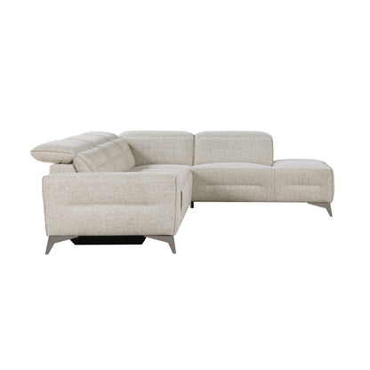 Homelegance Adahlia Power Reclining Sectional Sofa in Sand 9414-SCPW