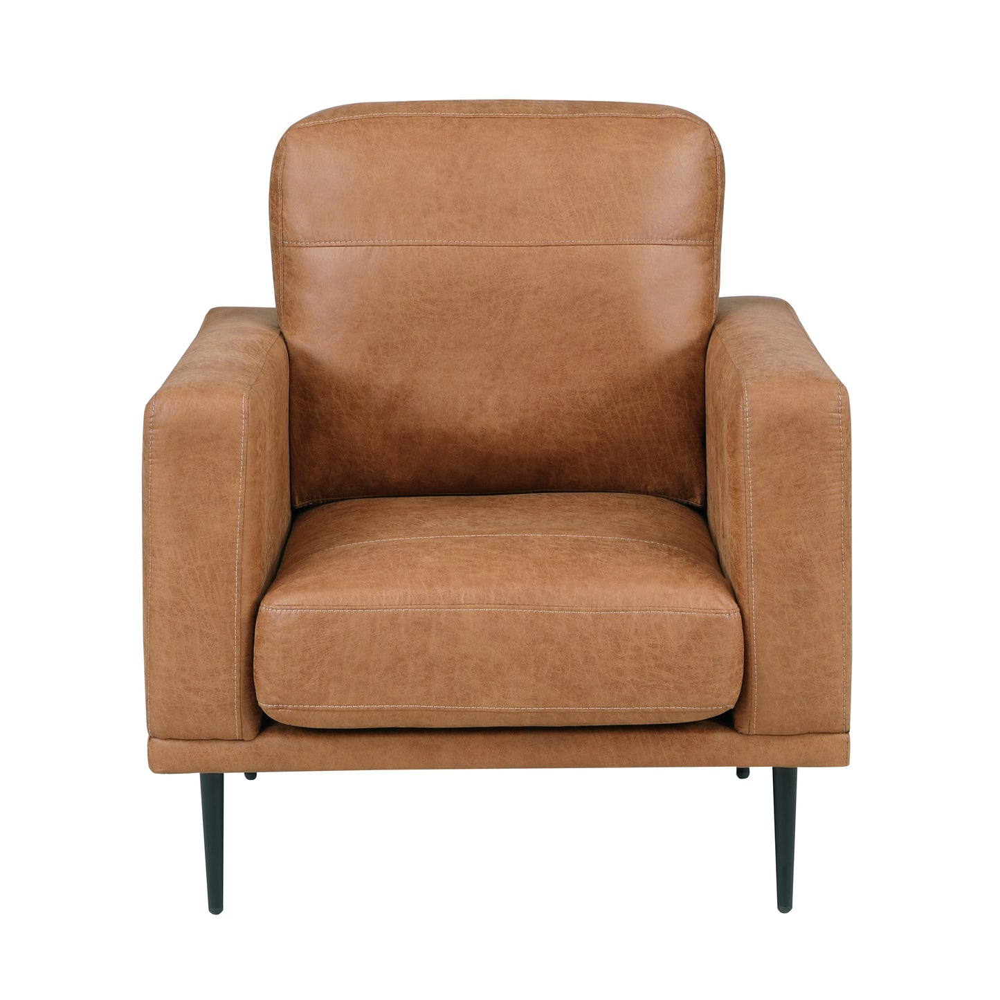 Homelegance Westcliffe Accent Chair in Brown Polished Microfiber 9416CAR-1
