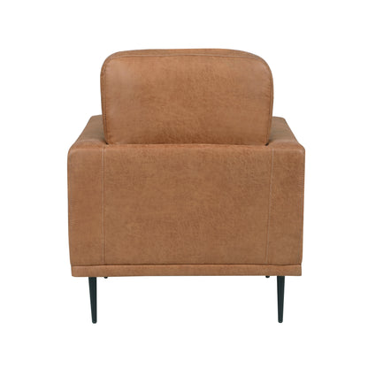 Homelegance Westcliffe Accent Chair in Brown Polished Microfiber 9416CAR-1