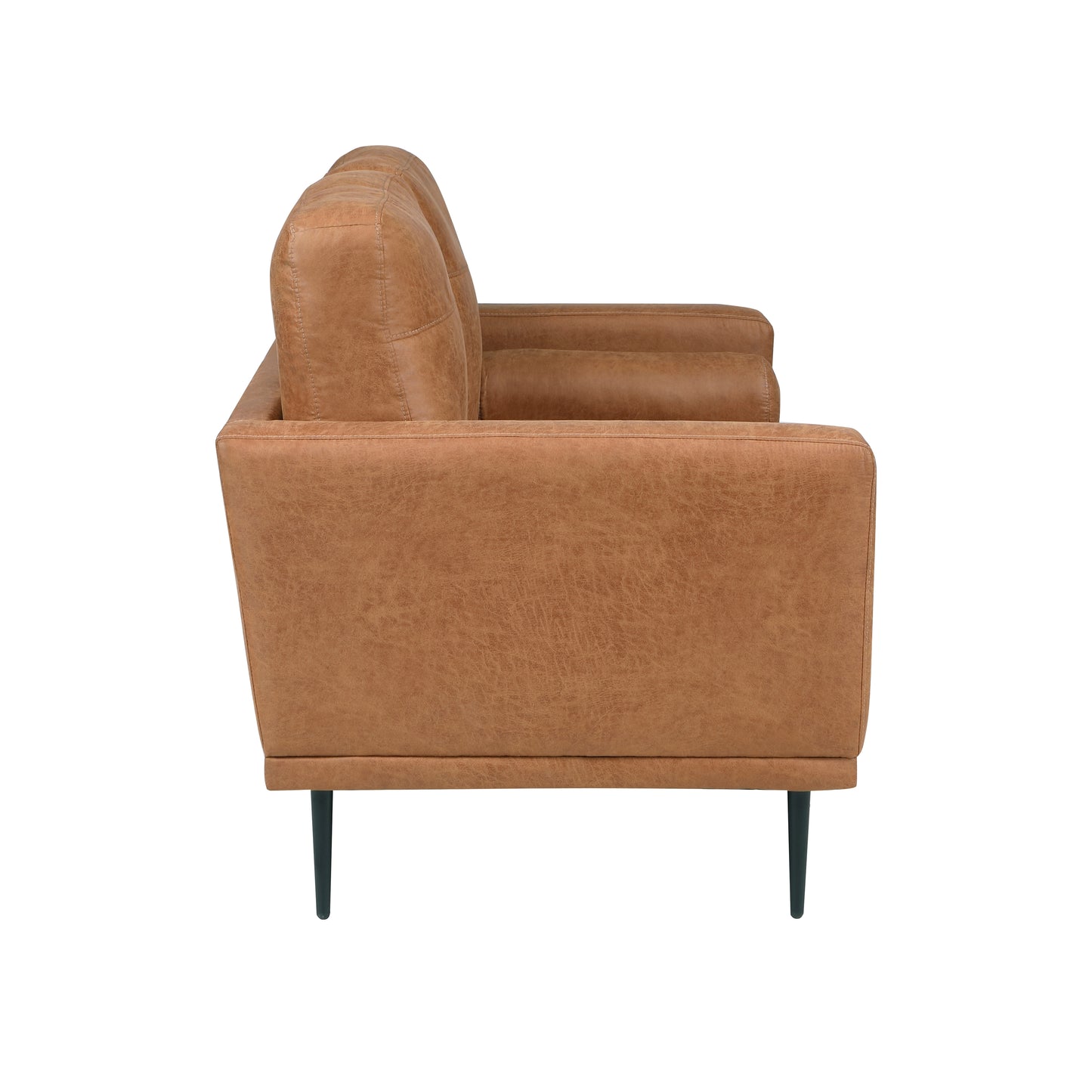 Homelegance Westcliffe Loveseat in Brown Polished Microfiber 9416CAR-2
