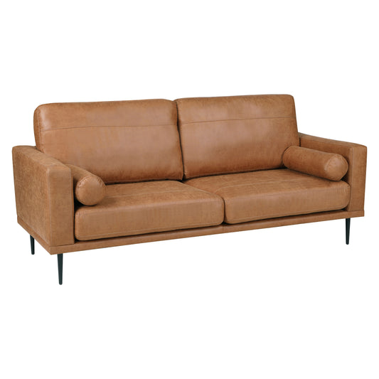 Homelegance Westcliffe Sectional Sofa in Brown Polished Microfiber 9416CAR-3