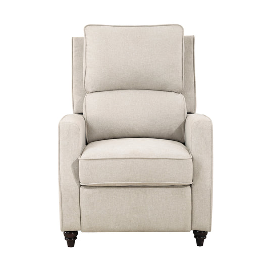 Homelegance Loveland Reclining Chair in Textured Beige Upholstery 9418BE-1