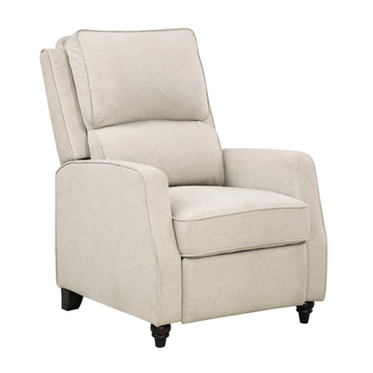 Homelegance Loveland Reclining Chair in Textured Beige Upholstery 9418BE-1