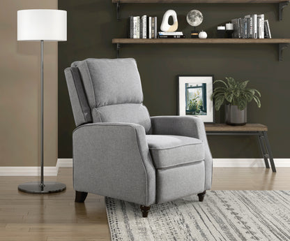 Homelegance Loveland Reclining Chair in Textured Gray Fabric 9418GY-1