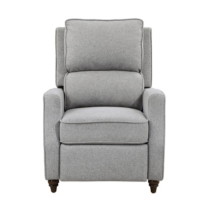Homelegance Loveland Reclining Chair in Textured Gray Fabric 9418GY-1