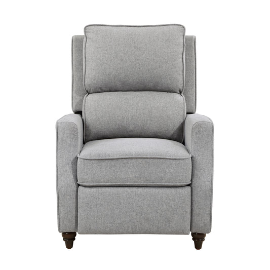 Homelegance Loveland Reclining Chair in Textured Gray Fabric 9418GY-1