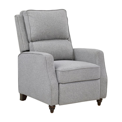Homelegance Loveland Reclining Chair in Textured Gray Fabric 9418GY-1
