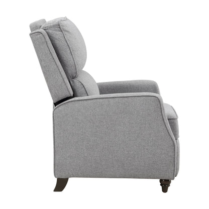 Homelegance Loveland Reclining Chair in Textured Gray Fabric 9418GY-1