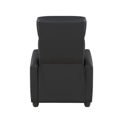 Homelegance Greenfield Reclining Chair in Black Faux Leather 9420BK-1