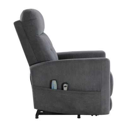 Homelegance Lift Chairs Power Lift Chair in Dark Gray 9425DG-1LT
