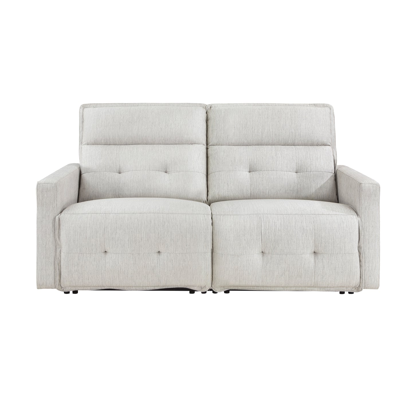 Homelegance Salida Loveseat Power Reclining with Adjustable Headrests White 9444HMP-2PWH